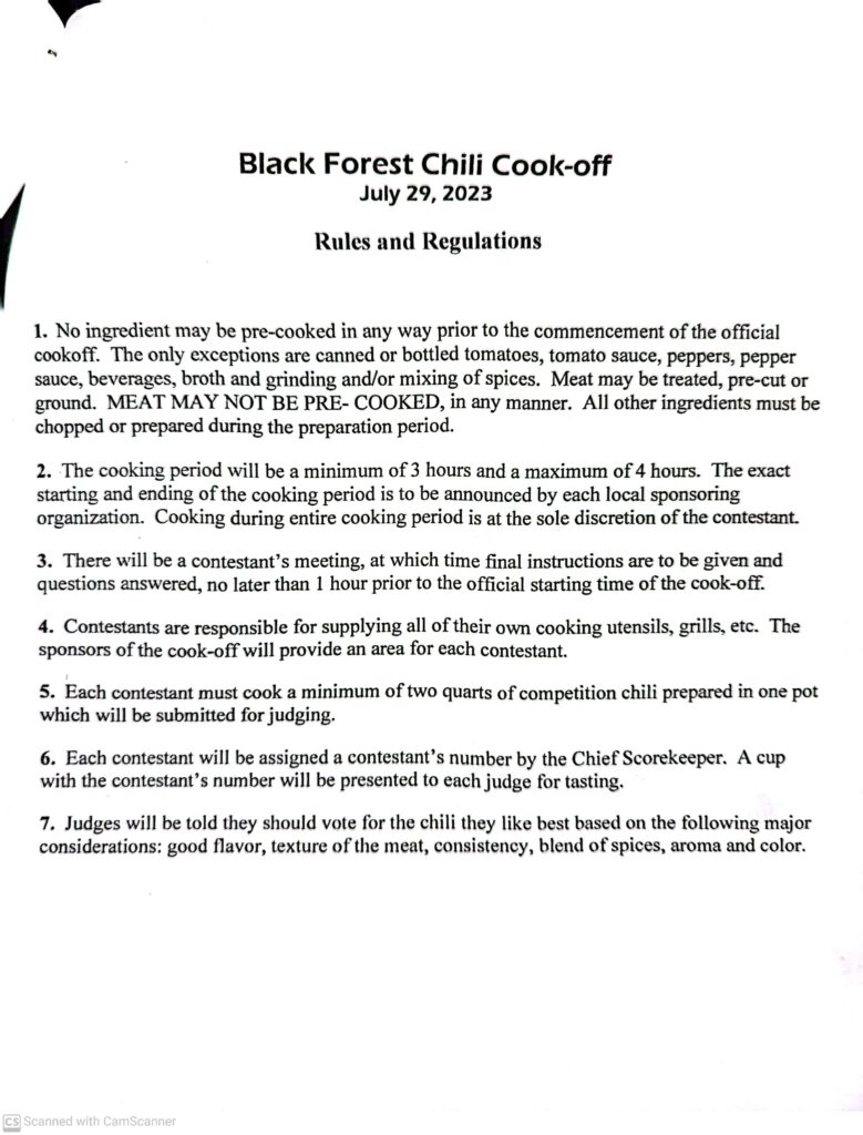 Chili Cook-Off 2023 Rules_The Black Forest Inn